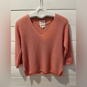 🩷Part Two Linen Knit Sweater - XS - Salmon Pink